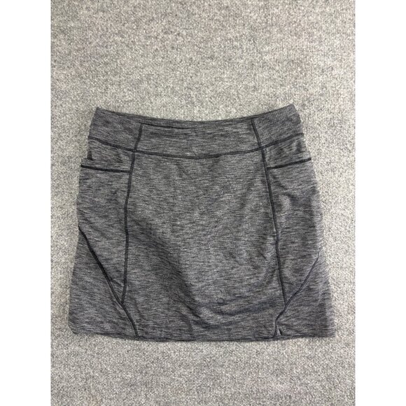 Athleta Excursion Outdoor Skort Women's LT Charcoal Gray Pull On Pockets - Picture 1 of 6